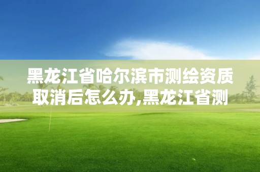 黑龙江省哈尔滨市测绘资质取消后怎么办,黑龙江省测绘资质延期通知。