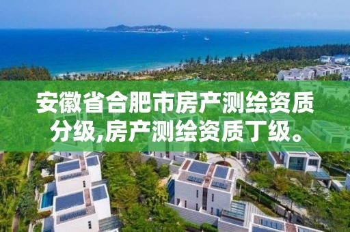 安徽省合肥市房产测绘资质分级,房产测绘资质丁级。