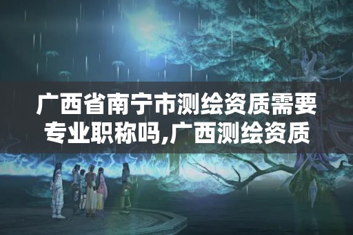 广西省南宁市测绘资质需要专业职称吗,广西测绘资质审批和服务。