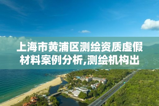 上海市黄浦区测绘资质虚假材料案例分析,测绘机构出具虚假数据。