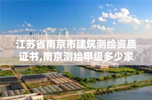 江苏省南京市建筑测绘资质证书,南京测绘甲级多少家。