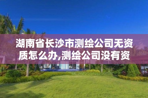 湖南省长沙市测绘公司无资质怎么办,测绘公司没有资质可以开发票吗。