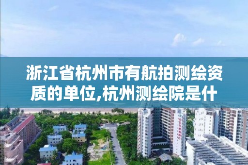 浙江省杭州市有航拍测绘资质的单位,杭州测绘院是什么单位。