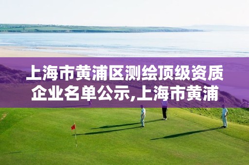 上海市黄浦区测绘顶级资质企业名单公示,上海市黄浦区测绘顶级资质企业名单公示。