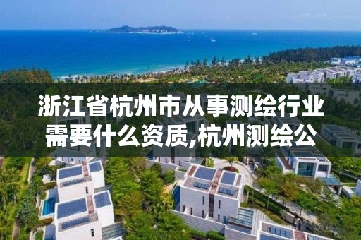 浙江省杭州市从事测绘行业需要什么资质,杭州测绘公司有哪几家。