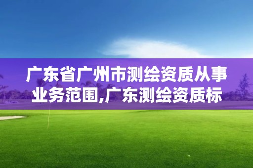 广东省广州市测绘资质从事业务范围,广东测绘资质标准。