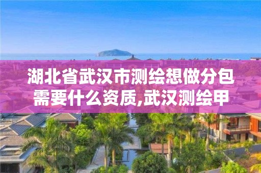 湖北省武汉市测绘想做分包需要什么资质,武汉测绘甲级资质公司。