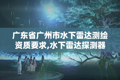 广东省广州市水下雷达测绘资质要求,水下雷达探测器。