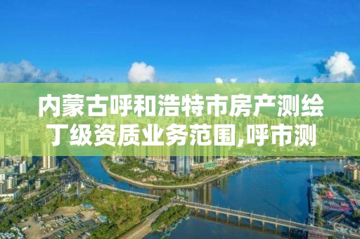 内蒙古呼和浩特市房产测绘丁级资质业务范围,呼市测绘院家属楼二手房。