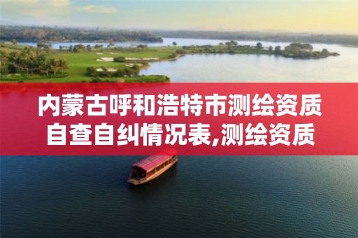 内蒙古呼和浩特市测绘资质自查自纠情况表,测绘资质检查都检查啥。