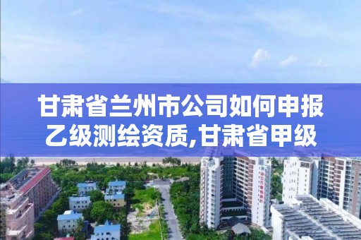 甘肃省兰州市公司如何申报乙级测绘资质,甘肃省甲级测绘资质单位。