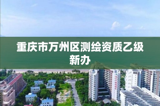 重庆市万州区测绘资质乙级新办