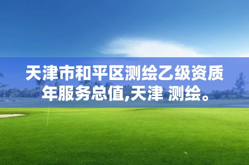 天津市和平区测绘乙级资质年服务总值,天津 测绘。