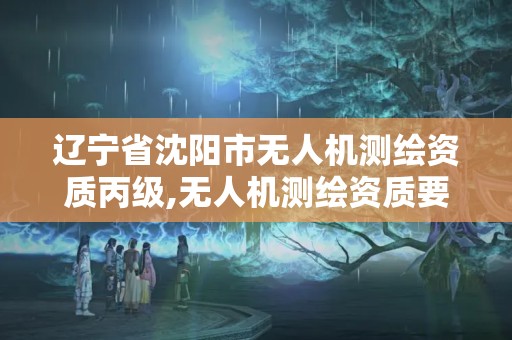 辽宁省沈阳市无人机测绘资质丙级,无人机测绘资质要求。