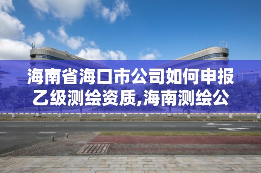 海南省海口市公司如何申报乙级测绘资质,海南测绘公司有多少家。