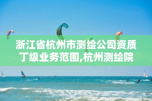 浙江省杭州市测绘公司资质丁级业务范围,杭州测绘院。