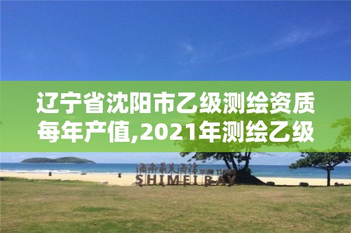 辽宁省沈阳市乙级测绘资质每年产值,2021年测绘乙级资质。