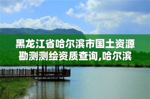 黑龙江省哈尔滨市国土资源勘测测绘资质查询,哈尔滨市国土资源勘测规划院官网。