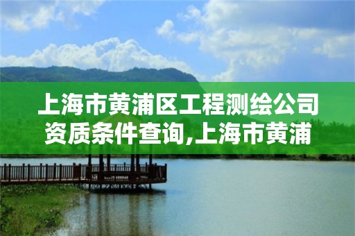 上海市黄浦区工程测绘公司资质条件查询,上海市黄浦区测绘中心。