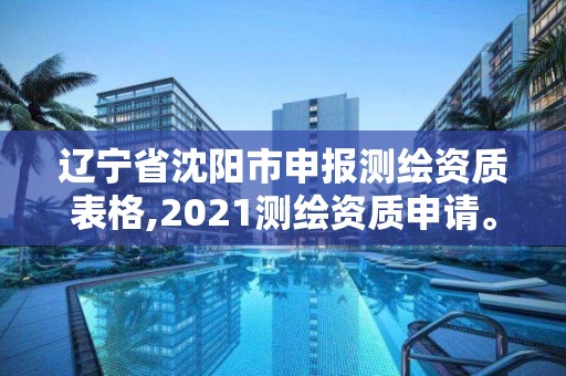 辽宁省沈阳市申报测绘资质表格,2021测绘资质申请。