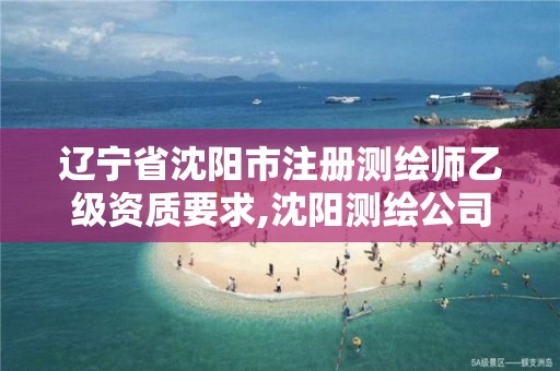 辽宁省沈阳市注册测绘师乙级资质要求,沈阳测绘公司招聘。