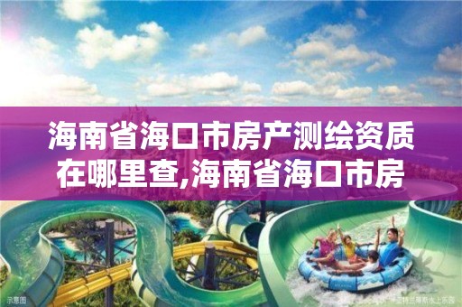 海南省海口市房产测绘资质在哪里查,海南省海口市房产测绘资质在哪里查看。