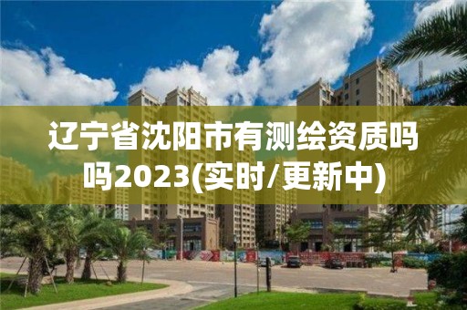 辽宁省沈阳市有测绘资质吗吗2023(实时/更新中)