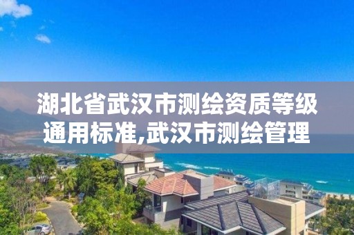 湖北省武汉市测绘资质等级通用标准,武汉市测绘管理条例。