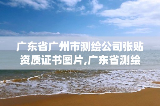 广东省广州市测绘公司张贴资质证书图片,广东省测绘资质管理系统。