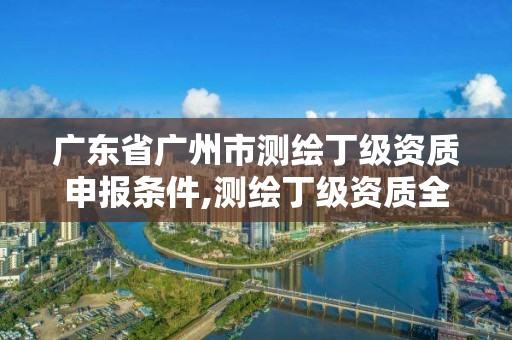 广东省广州市测绘丁级资质申报条件,测绘丁级资质全套申请文件。