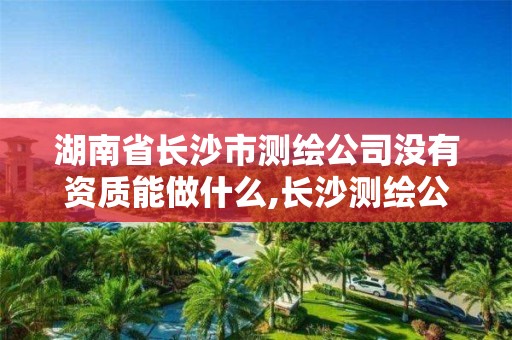 湖南省长沙市测绘公司没有资质能做什么,长沙测绘公司资质有哪家。