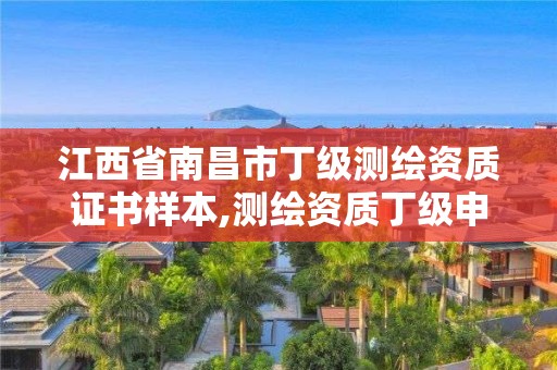 江西省南昌市丁级测绘资质证书样本,测绘资质丁级申报条件。