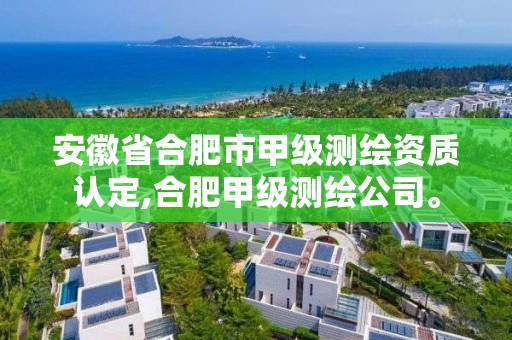 安徽省合肥市甲级测绘资质认定,合肥甲级测绘公司。