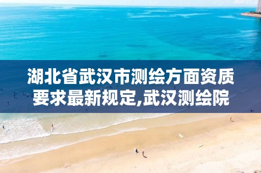 湖北省武汉市测绘方面资质要求最新规定,武汉测绘院是什么级别。