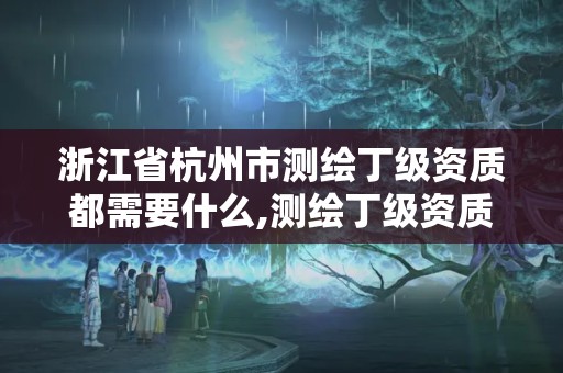 浙江省杭州市测绘丁级资质都需要什么,测绘丁级资质业务范围及作业限额。