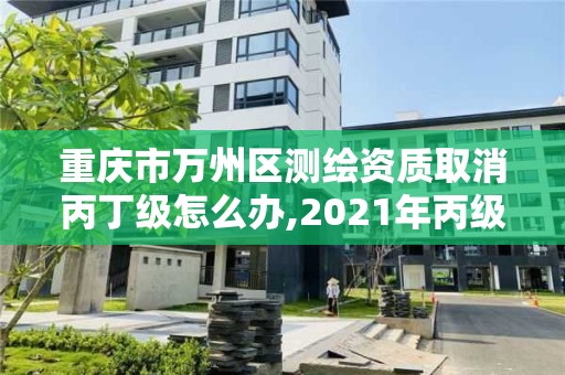 重庆市万州区测绘资质取消丙丁级怎么办,2021年丙级测绘资质延期。