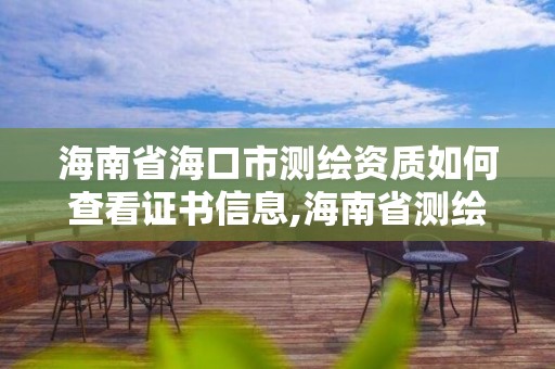 海南省海口市测绘资质如何查看证书信息,海南省测绘公司。