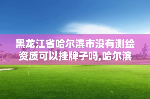 黑龙江省哈尔滨市没有测绘资质可以挂牌子吗,哈尔滨市测绘院。