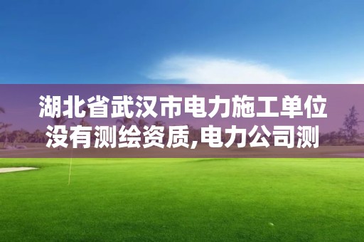 湖北省武汉市电力施工单位没有测绘资质,电力公司测绘辛苦吗。