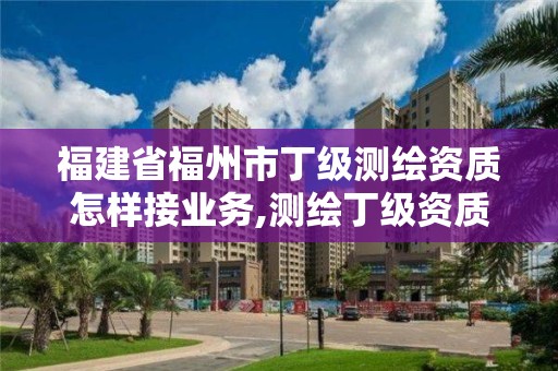 福建省福州市丁级测绘资质怎样接业务,测绘丁级资质全套申请文件。