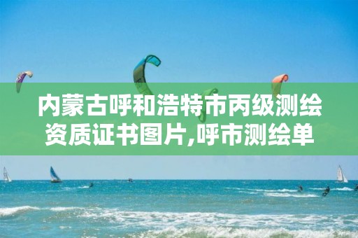 内蒙古呼和浩特市丙级测绘资质证书图片,呼市测绘单位。