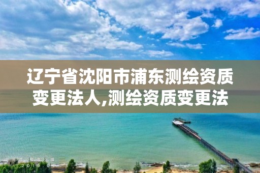 辽宁省沈阳市浦东测绘资质变更法人,测绘资质变更法人流程。