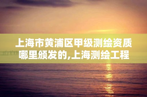 上海市黄浦区甲级测绘资质哪里颁发的,上海测绘工程师职称评定条件及流程。