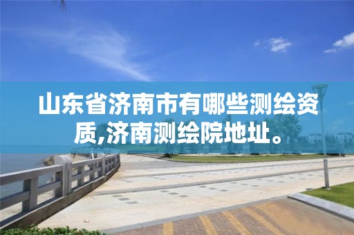 山东省济南市有哪些测绘资质,济南测绘院地址。