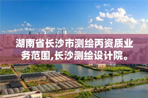 湖南省长沙市测绘丙资质业务范围,长沙测绘设计院。