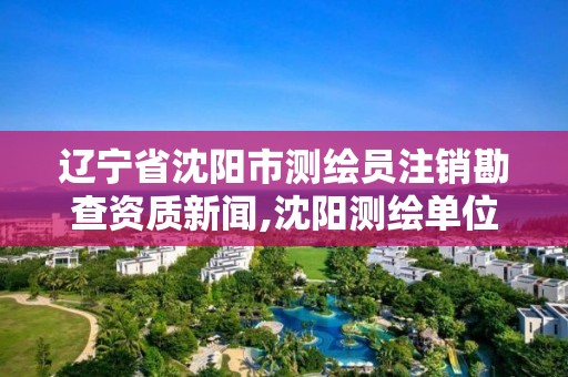 辽宁省沈阳市测绘员注销勘查资质新闻,沈阳测绘单位。