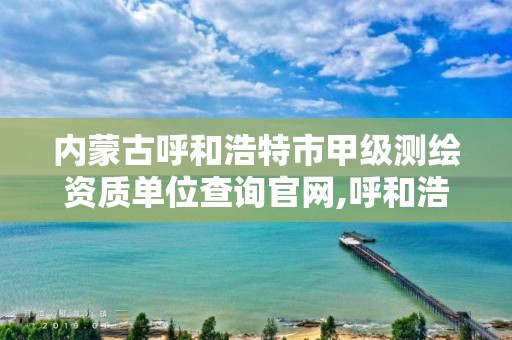 内蒙古呼和浩特市甲级测绘资质单位查询官网,呼和浩特市勘察测绘研究院。