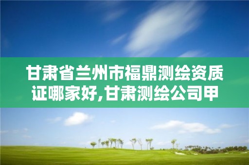 甘肃省兰州市福鼎测绘资质证哪家好,甘肃测绘公司甲级排名。