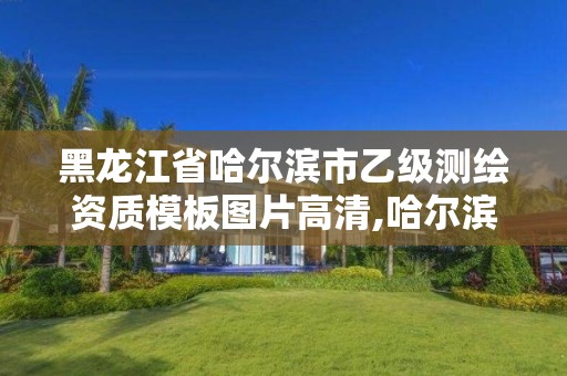 黑龙江省哈尔滨市乙级测绘资质模板图片高清,哈尔滨测绘职工中等专业学校。