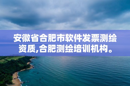 安徽省合肥市软件发票测绘资质,合肥测绘培训机构。